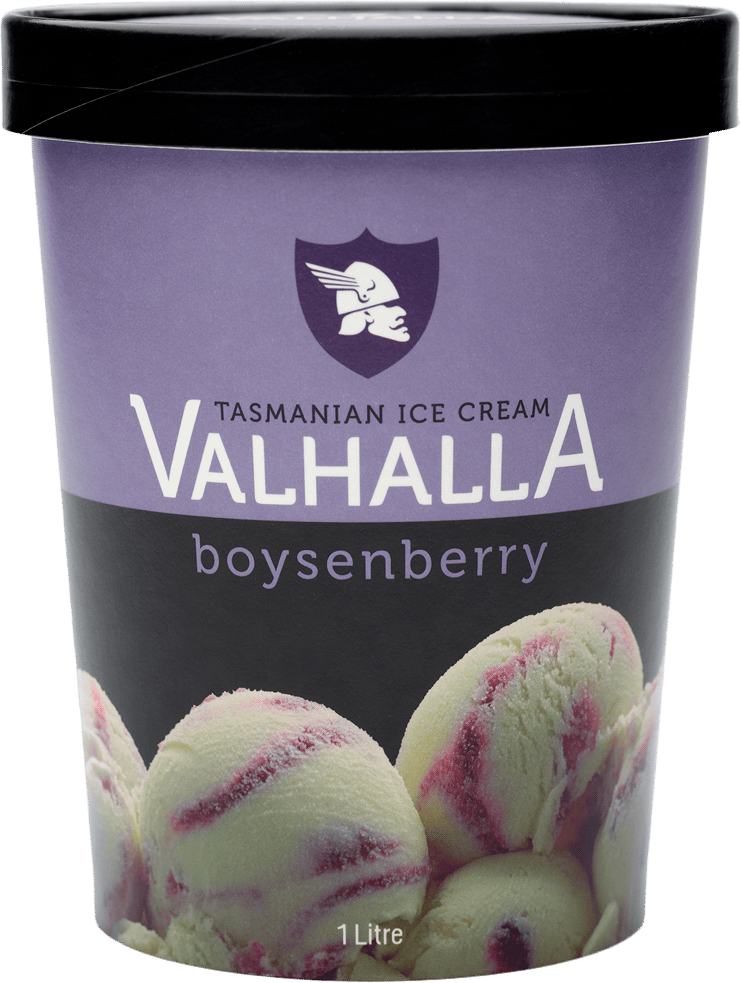1 litre of boysenberry ice cream