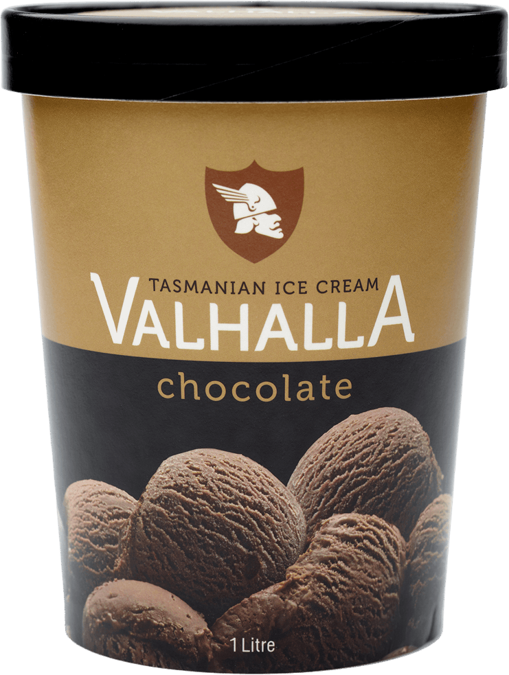 1 litre of chocolate ice cream