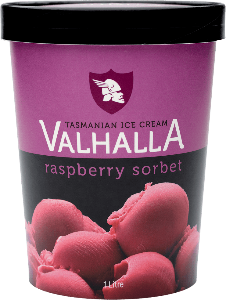 1 litre of raspberry sorbet