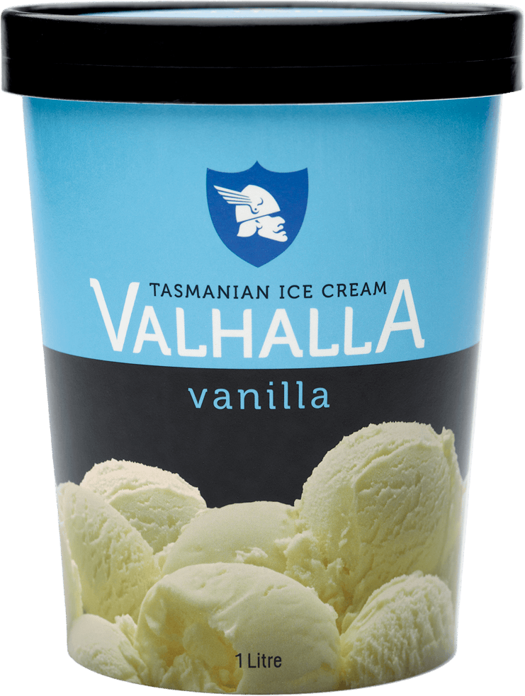 1 litre of vanilla ice cream