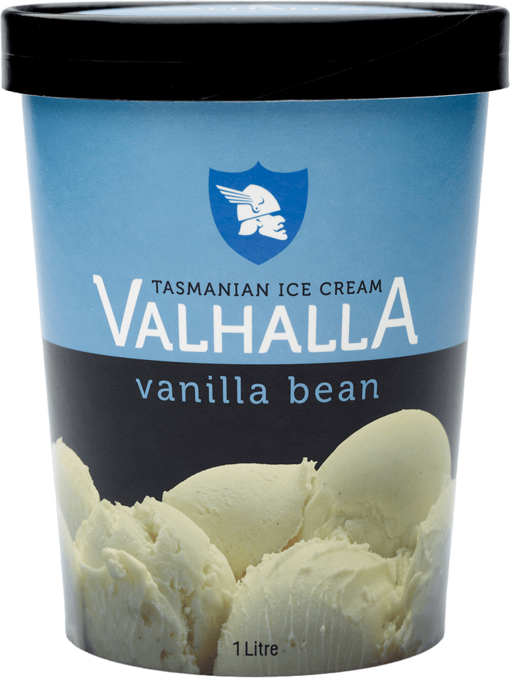 1 litre of vanilla bean ice cream