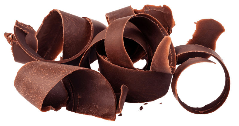 Chocolate shavings