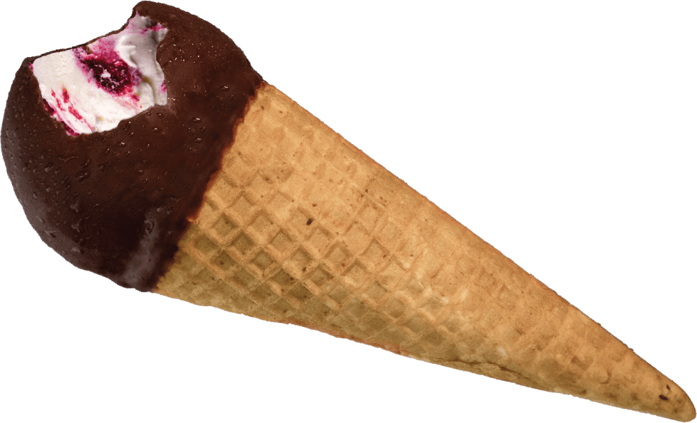 A boysenberry choc top