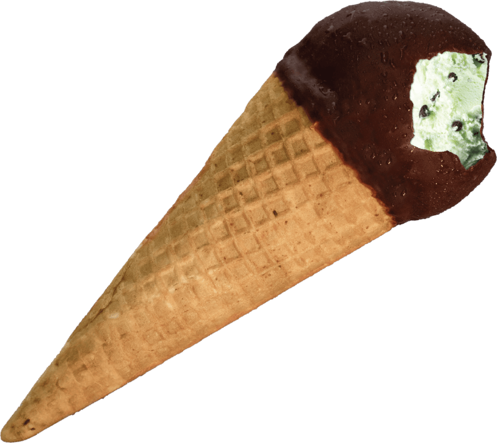 A mint choc chip choc top